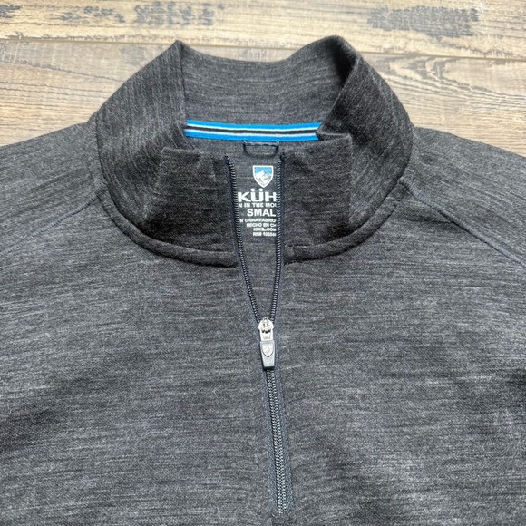 Kuhl Gray Quarter-Zip Pullover Long Sleeve Shirt Men's Size Small - Picture 3 of 11